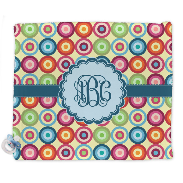 Custom Retro Circles Security Blanket - Single Sided (Personalized)