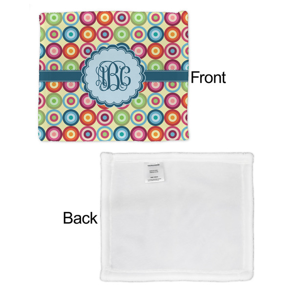 Retro Circles Security Blanket - Front & White Back View