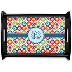 Retro Circles Wooden Tray (Personalized)