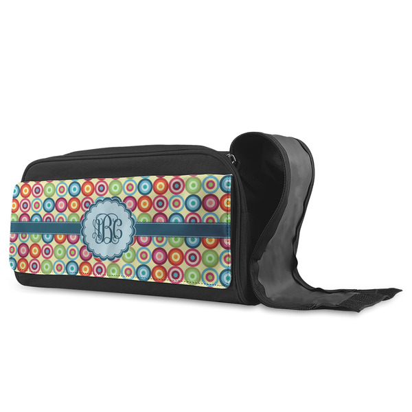 Retro Circles Shoe Bags - ANGLE (Open)