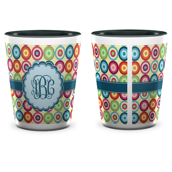 Retro Circles Shot Glass - Two Tone - APPROVAL