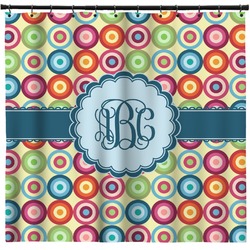 Retro Circles Shower Curtain - Custom Size (Personalized)