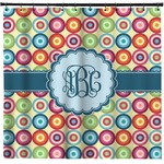 Retro Circles Shower Curtain (Personalized)