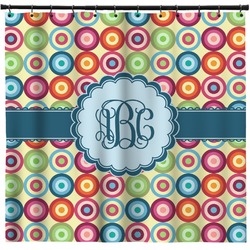 Retro Circles Shower Curtain - 71" x 74" (Personalized)
