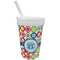 Retro Circles Sippy Cup with Straw (Personalized)