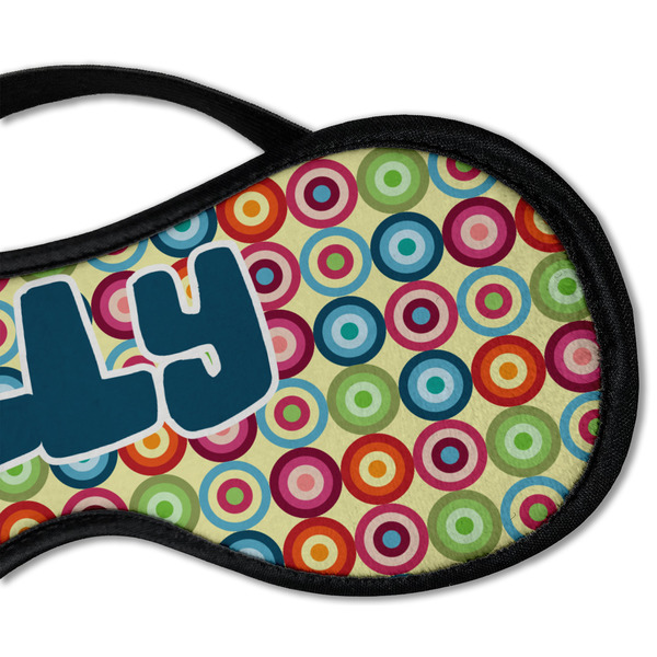Retro Circles Sleeping Eye Mask - DETAIL Large