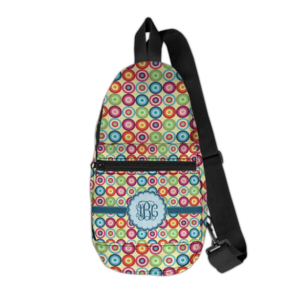 Custom Retro Circles Sling Bag (Personalized)