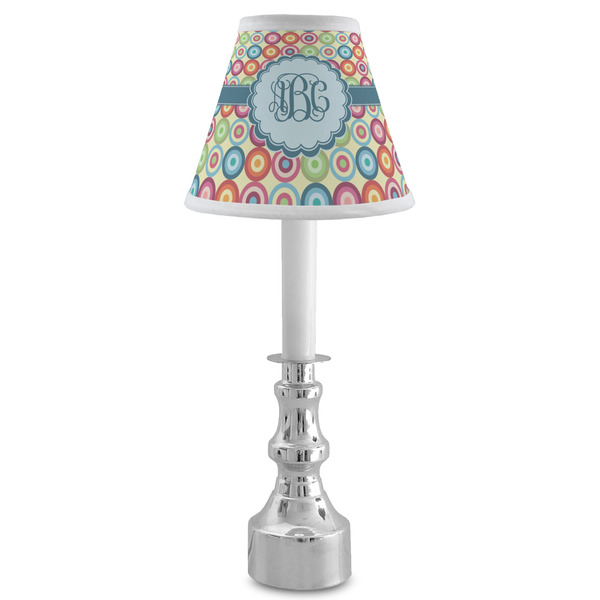 Retro Circles Small Chandelier Lamp - LIFESTYLE (on candle stick)