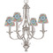 Retro Circles Small Chandelier Shade - LIFESTYLE (on chandelier)