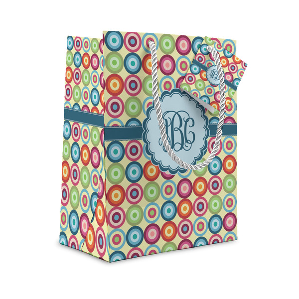 Custom Retro Circles Gift Bag (Personalized)