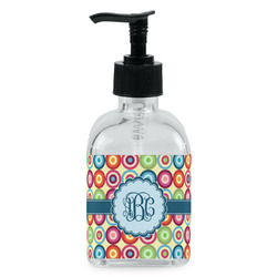 Retro Circles Glass Soap & Lotion Bottle - Single Bottle (Personalized)