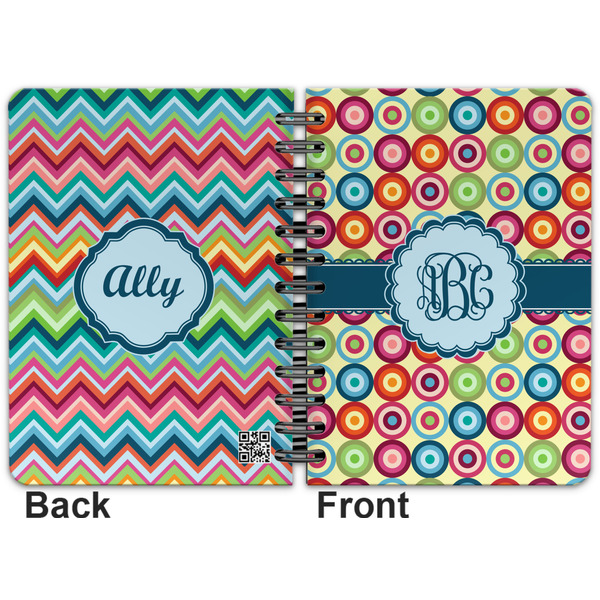 Retro Circles Spiral Journal 5 x 7 - Apvl