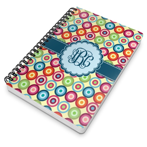 Retro Circles Spiral Journal 7 x 10 - Main