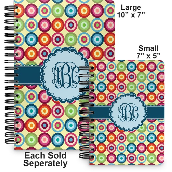 Retro Circles Spiral Journal - Comparison