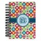 Retro Circles Spiral Journal Small - Front View