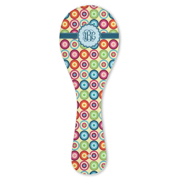 Custom Retro Circles Ceramic Spoon Rest (Personalized)