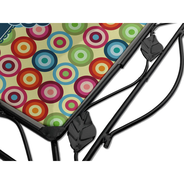 Retro Circles Square Trivet - Detail