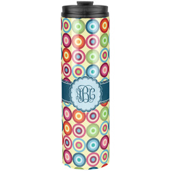 Retro Circles Stainless Steel Skinny Tumbler - 20 oz (Personalized)