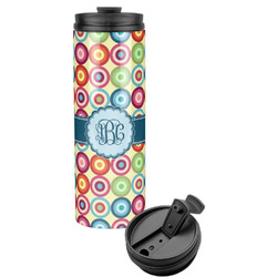 Retro Circles Stainless Steel Skinny Tumbler (Personalized)
