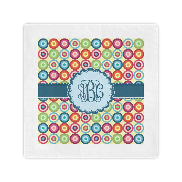 Custom Retro Circles Cocktail Napkins (Personalized)