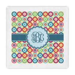 Retro Circles Decorative Paper Napkins (Personalized)