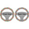 Retro Circles Steering Wheel Cover- Front and Back