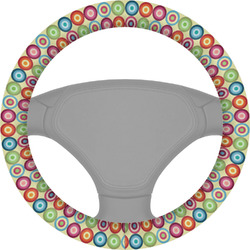Retro Circles Steering Wheel Cover (Personalized)