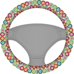 Retro Circles Steering Wheel Cover