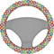 Retro Circles Steering Wheel Cover