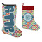 Retro Circles Stockings - Side by Side compare