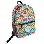 Retro Circles Student Backpack (Personalized)