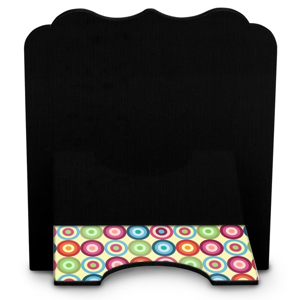 Retro Circles Stylized Tablet Stand - Back