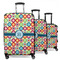 Retro Circles Suitcase Set 1 - MAIN