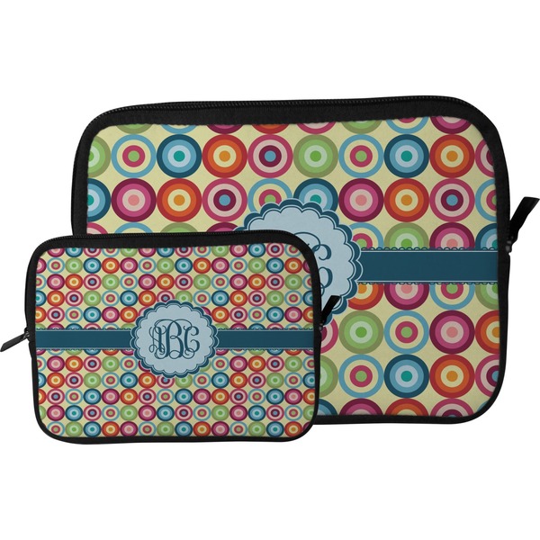 Retro Circles Tablet Sleeve (Size Comparison)