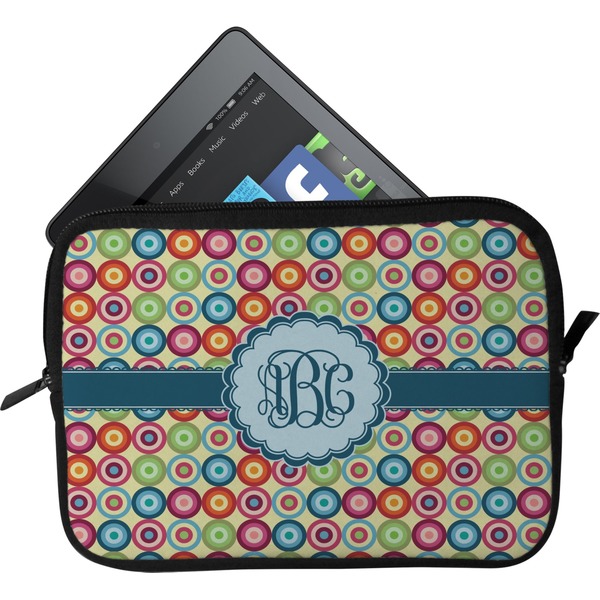 Custom Retro Circles Tablet Case / Sleeve - Small (Personalized)