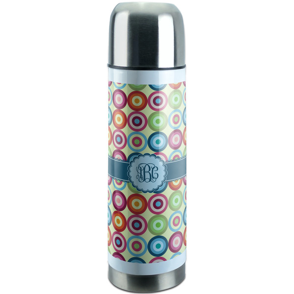 Custom Retro Circles Stainless Steel Thermos (Personalized)