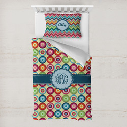 Retro Circles Toddler Bedding w/ Monogram