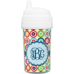Retro Circles Toddler Sippy Cup (Personalized)