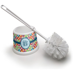 Retro Circles Toilet Brush (Personalized)