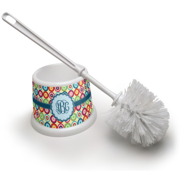 Custom Retro Circles Toilet Brush (Personalized)