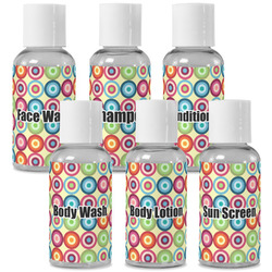 Retro Circles Travel Bottles (Personalized)