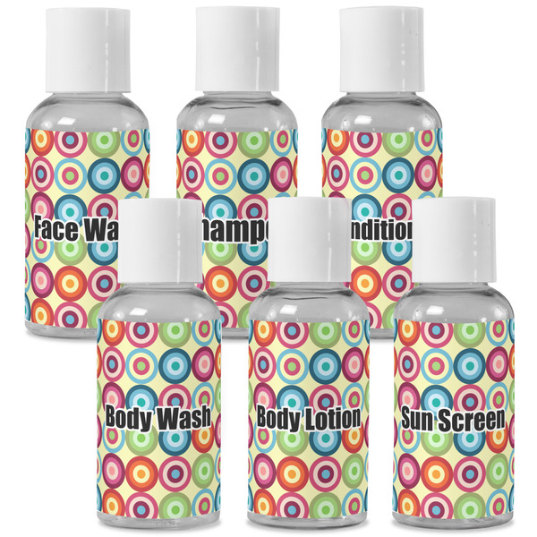 Custom Retro Circles Travel Bottles (Personalized)