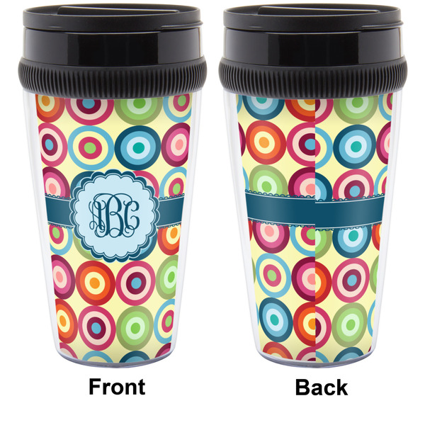 Retro Circles Travel Mug Approval (Personalized)