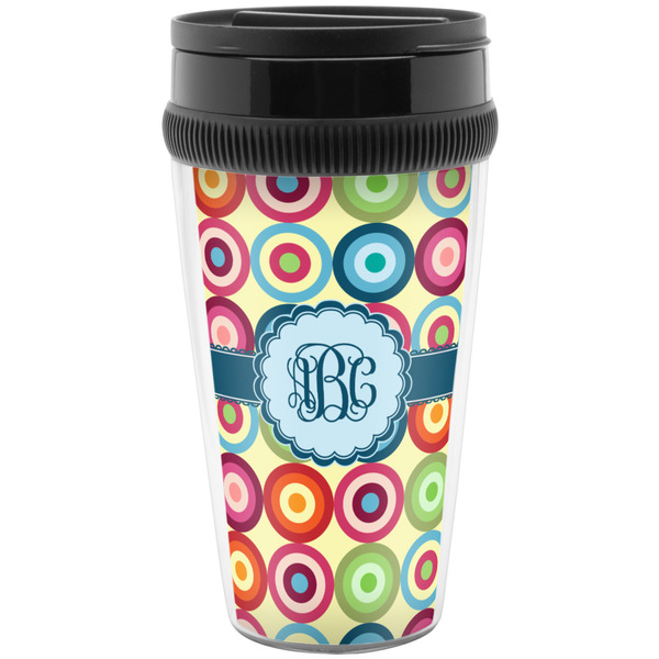 Retro Circles Travel Mug (Personalized)