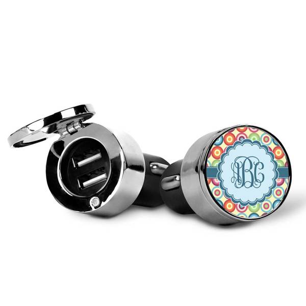 Retro Circles USB Car Charger