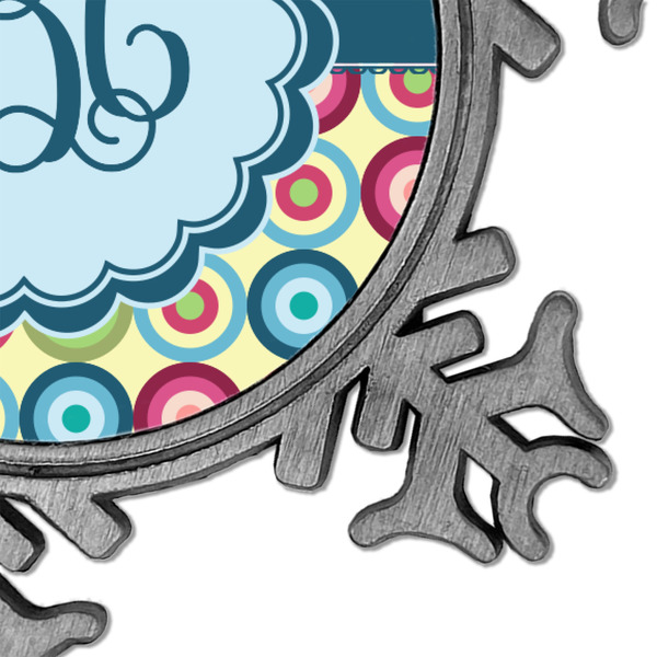 Retro Circles Vintage Snowflake - Detail