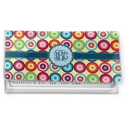 Retro Circles Vinyl Checkbook Cover (Personalized)