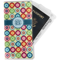 Retro Circles Travel Document Holder