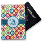 Retro Circles Vinyl Passport Holder (Personalized)