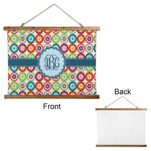 Retro Circles Wall Hanging Tapestry - Landscape - APPROVAL